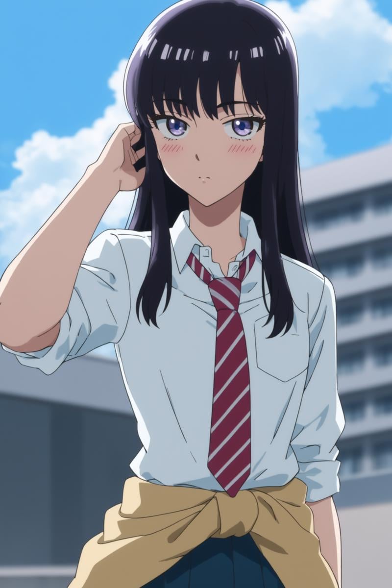 tachibana akira,  long hair,  black hair by Ttan on Tensor.Art