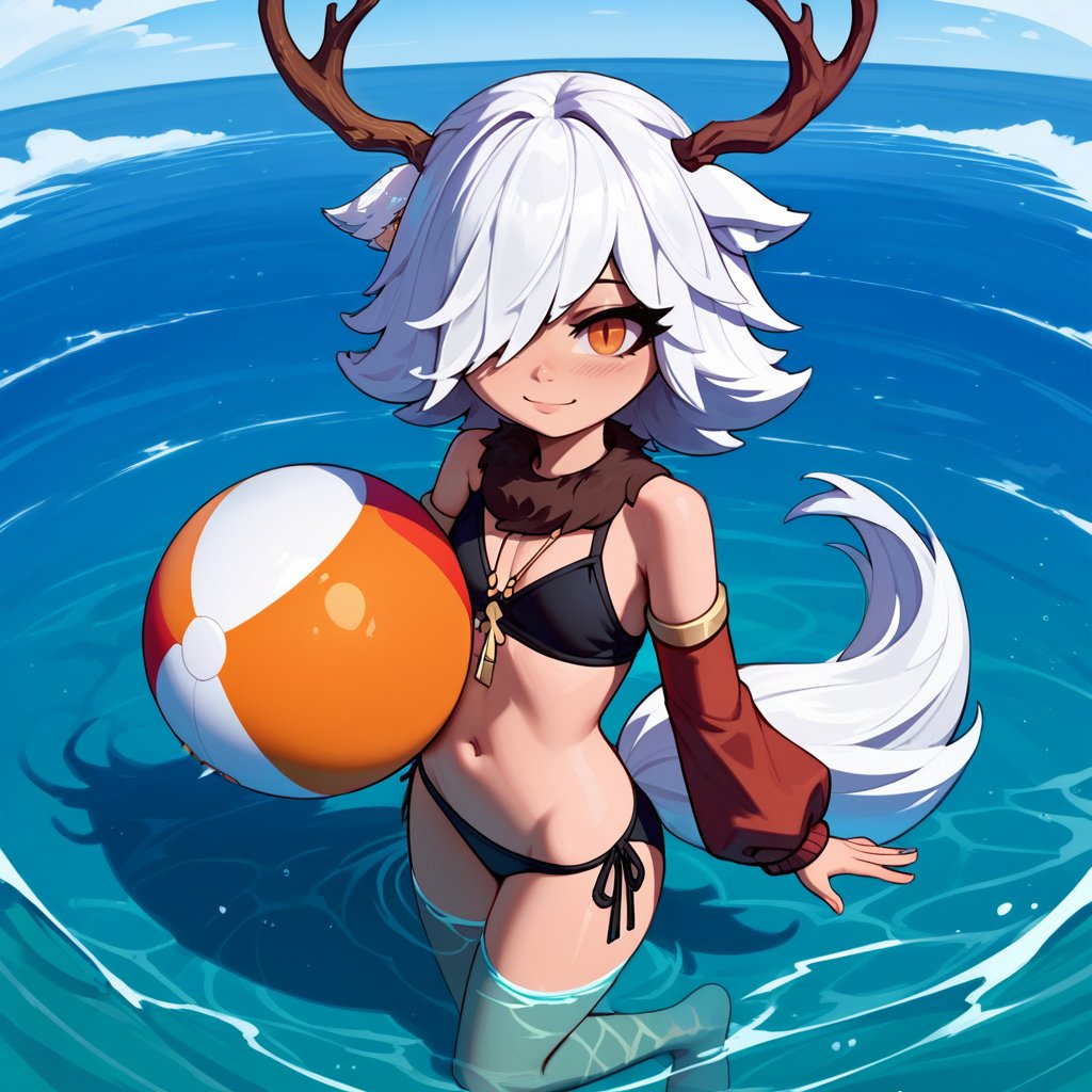 1girl,  solo,  deer girl by BeanMan78 on Tensor.Art