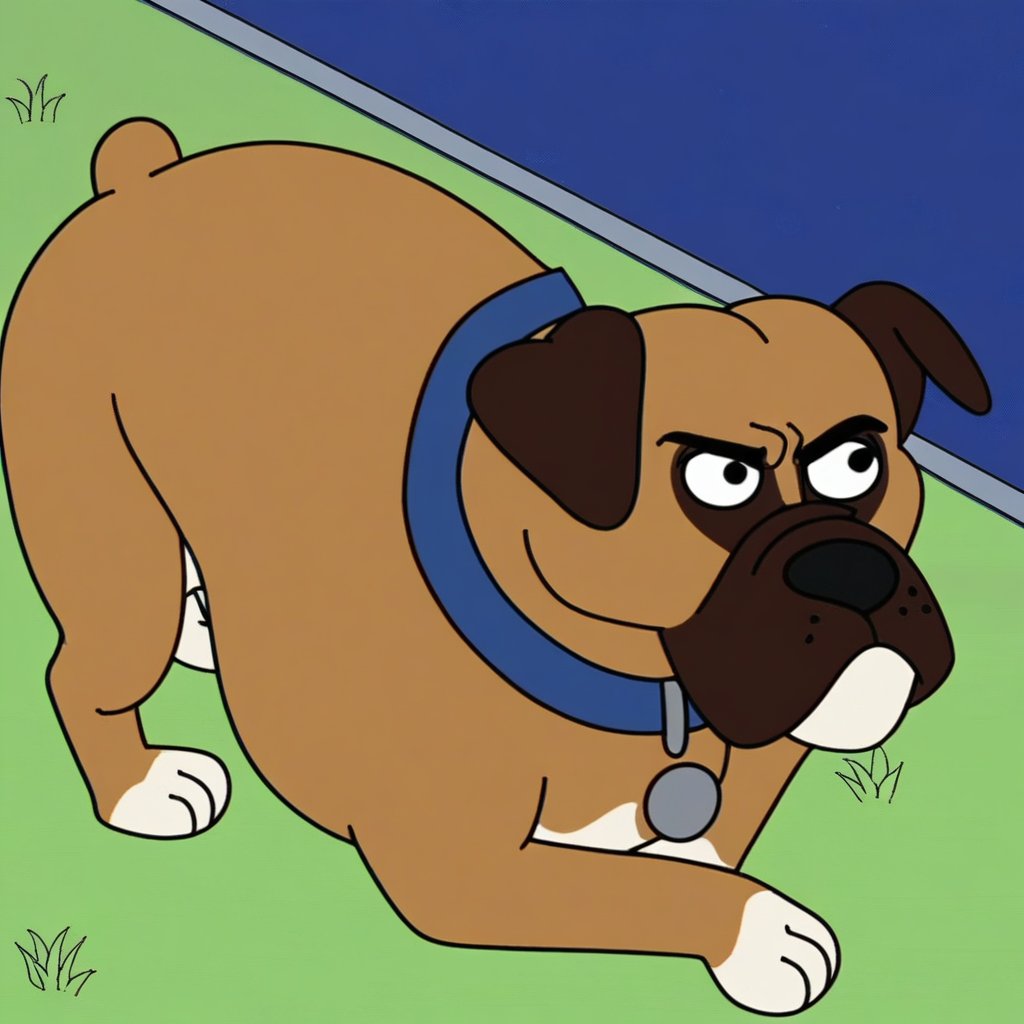 Cuddles Boxer,  feral,  solo by Xposing_Organisms on Tensor.Art