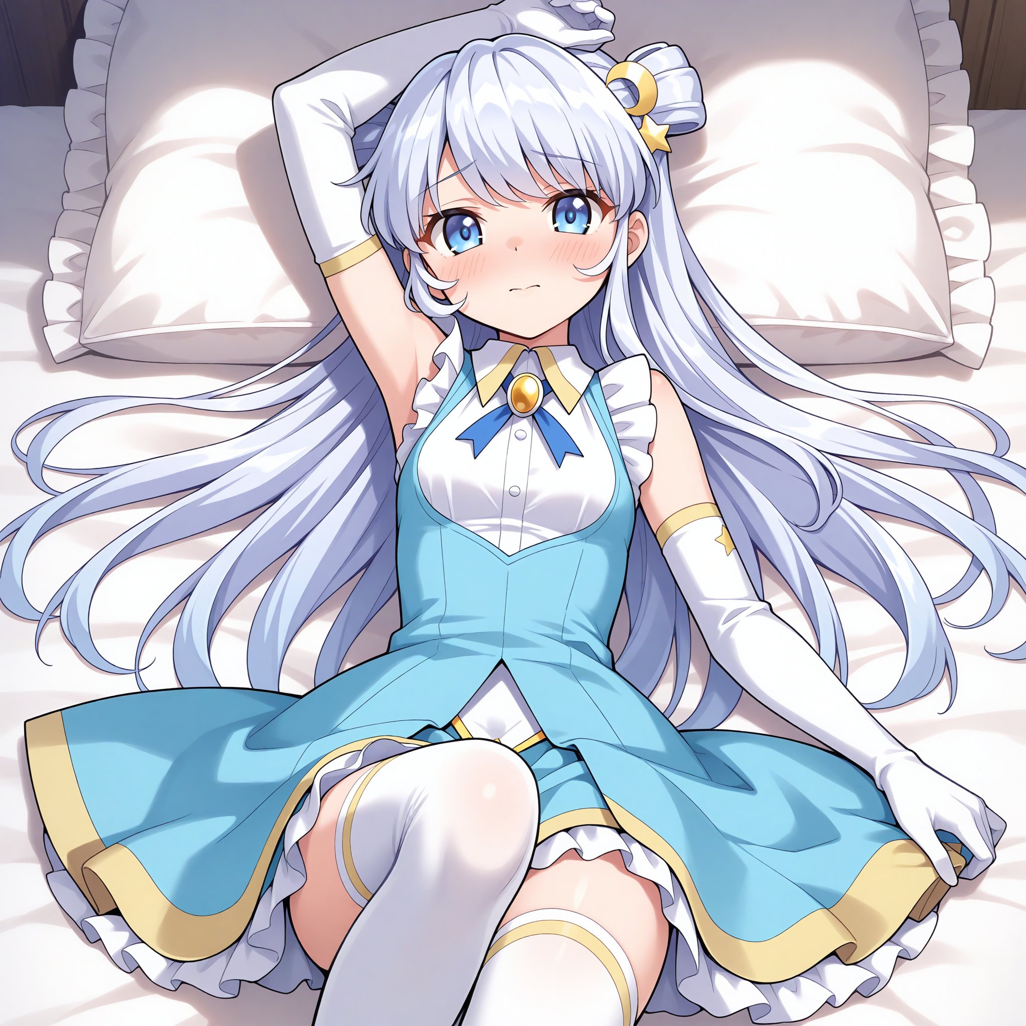 Dia Viekone,  double bun,  star hair ornament by Ttan on Tensor.Art