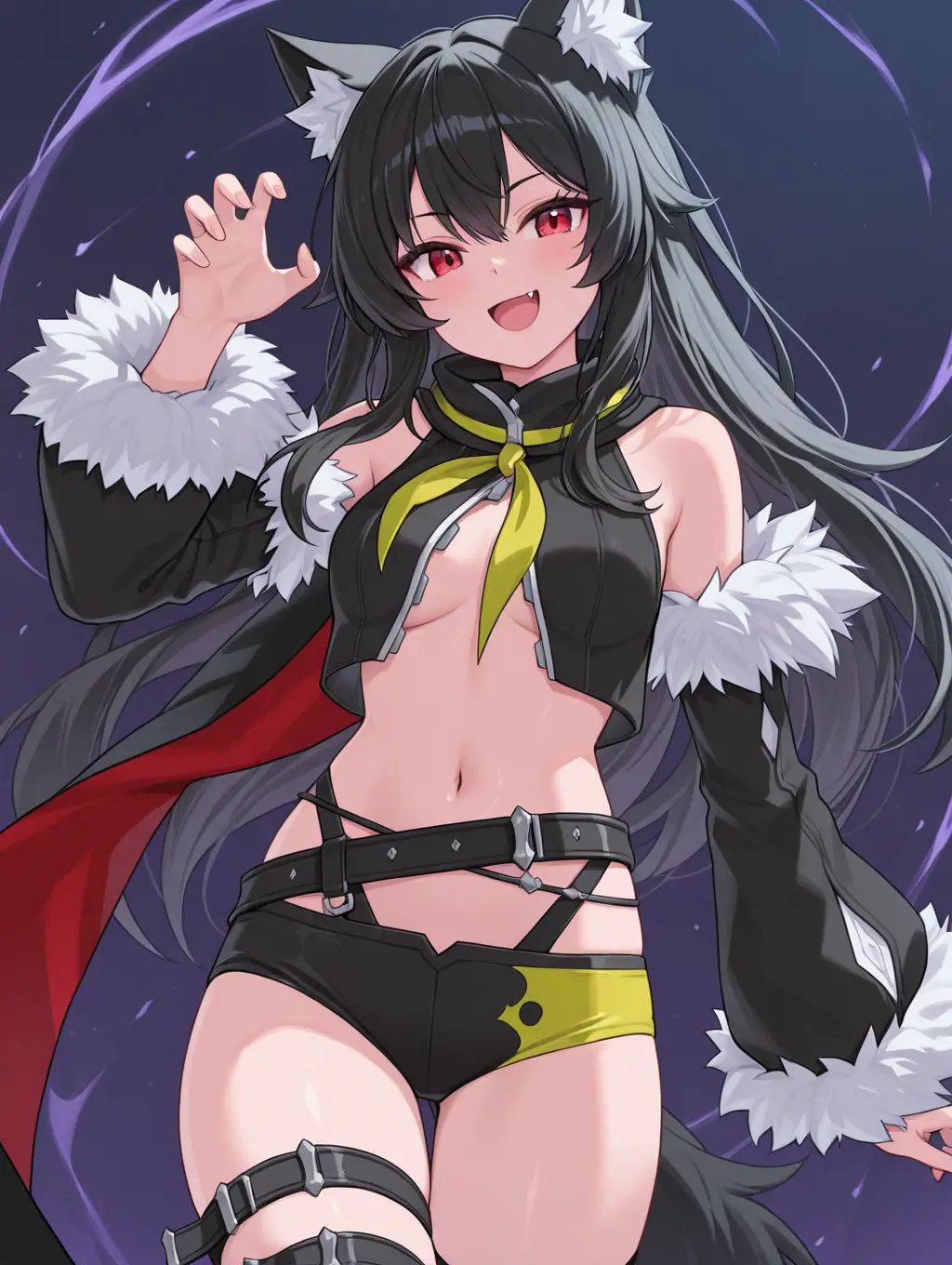 1girl,  :D,  fang_out by reprinter on Tensor.Art