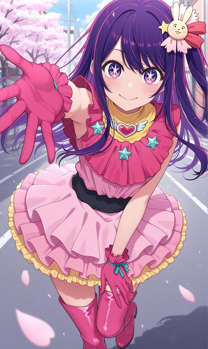 hoshino ai,  purple hair,  long hir by user_758259292217423395 on Tensor.Art