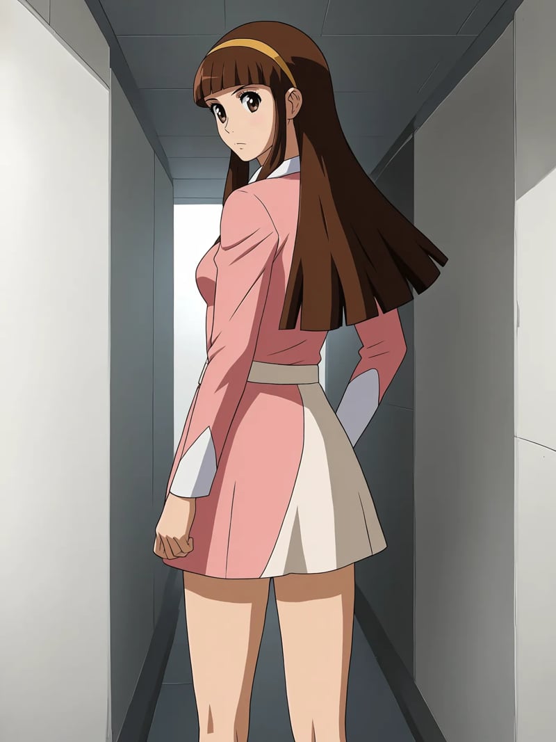 1girl,  standing,  looking back at viewer by Ttan on Tensor.Art
