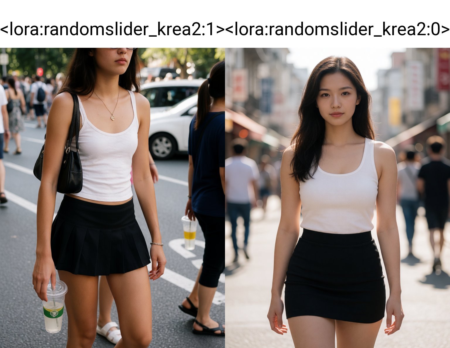 a young woman,  miniskirt,  medium shot by 鬼畫符 on Tensor.Art