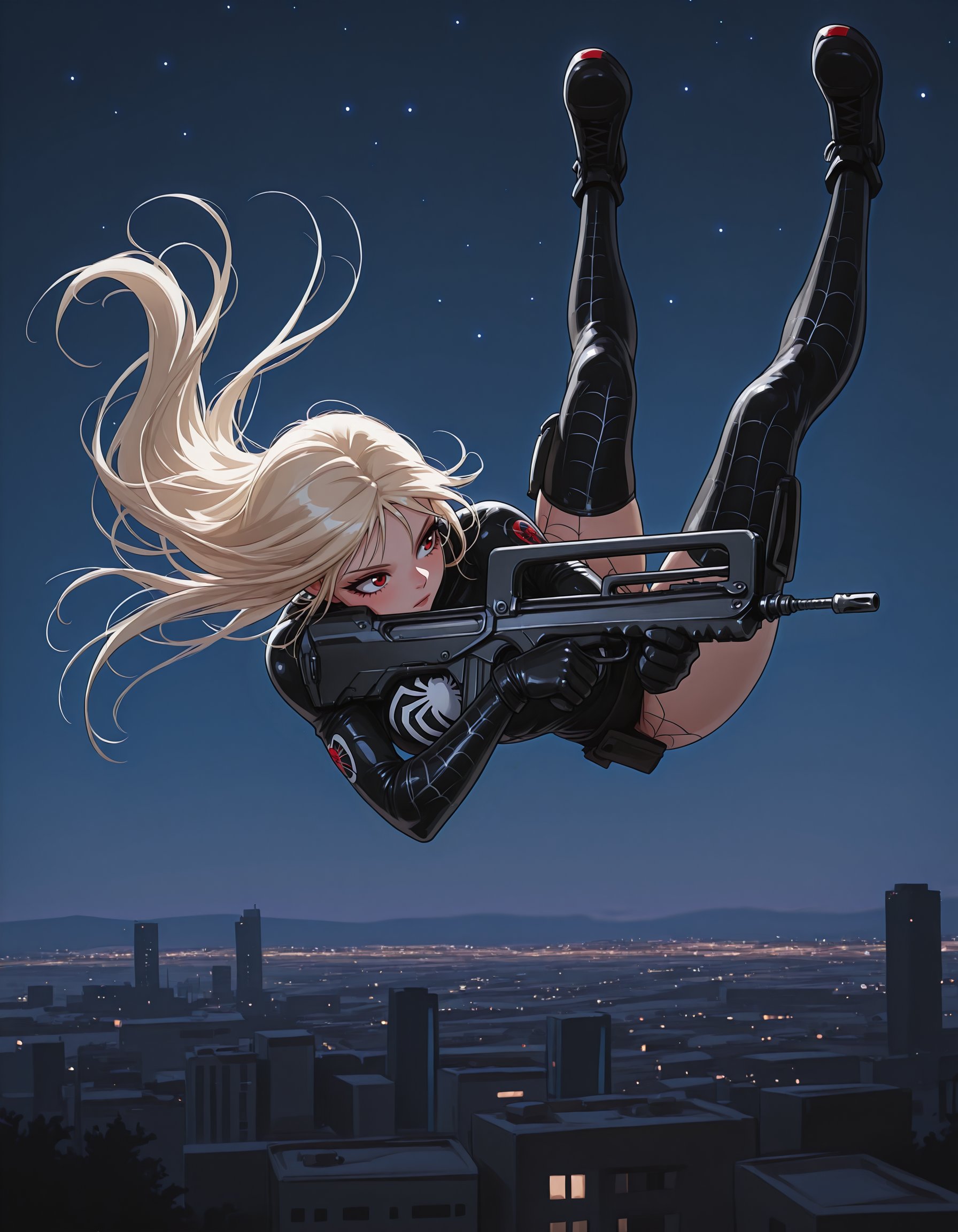1girl,  black military camo cloth,  famas by imCryptix on Tensor.Art
