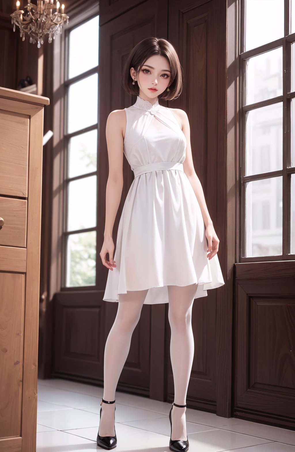 1girl,  high heels,  pantyhose by 纳兰芸诗是阿芙蕾娅 on Tensor.Art