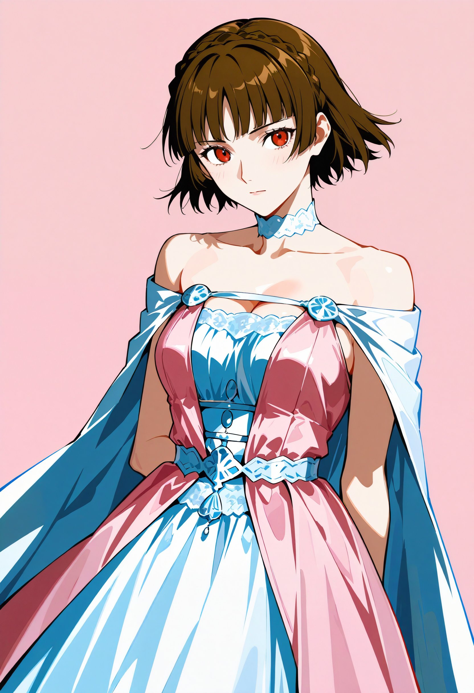 solo,  1girl,  pink dress by miaomiao on Tensor.Art