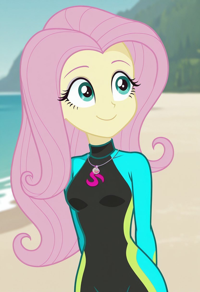 fluttershy_swimsuit,  Equestria Girls,  Fluttershy by tupirish on Tensor.Art