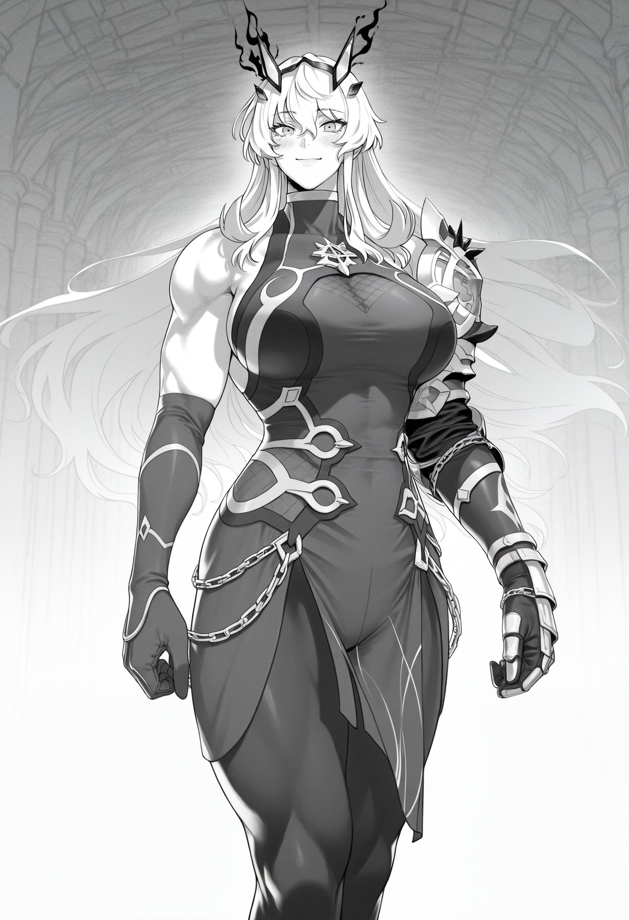 ((hatching \(texture\),  greyscale,  monochrome by Xegakup on Tensor.Art