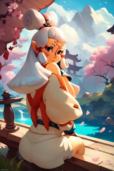 paya,  young girl,  looking back at viewerdetailed background score_9 by Test on Tensor.Art