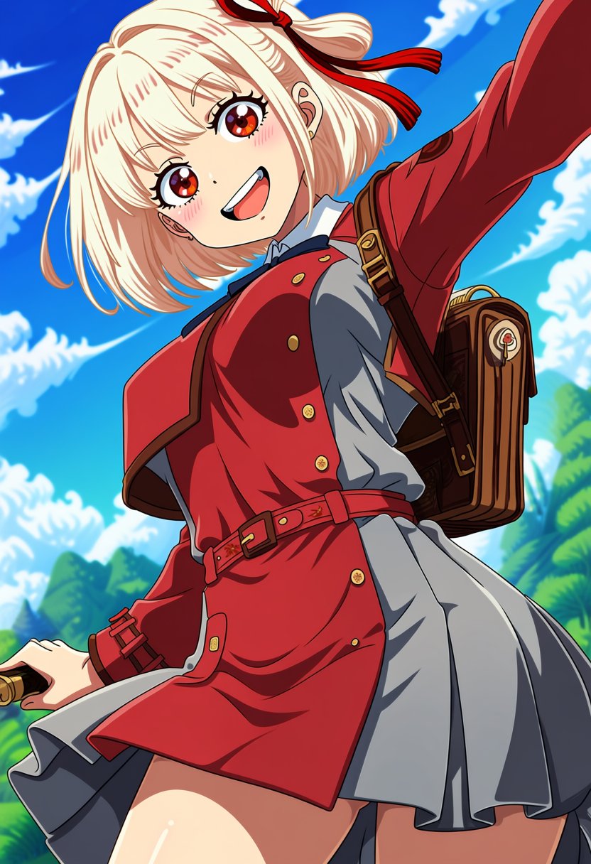 side-lighting,  crisp cel shading,  nishikigi chisato by miaomiao on Tensor.Art