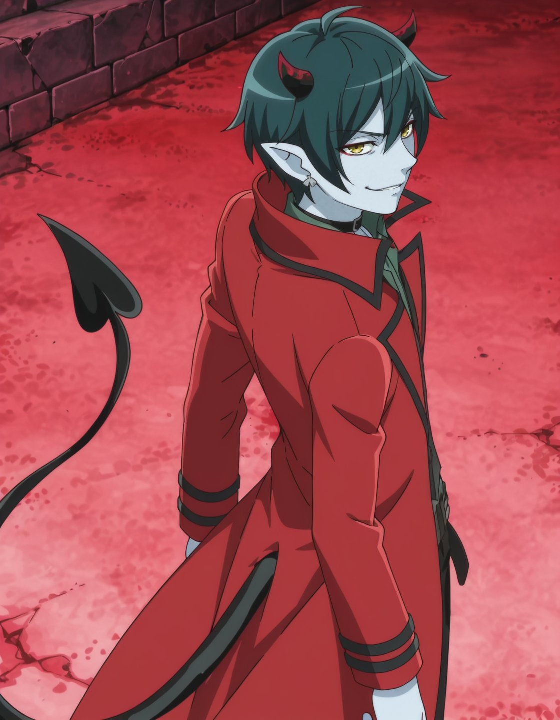 anime screencap,  solo,  1boy by Min on Tensor.Art
