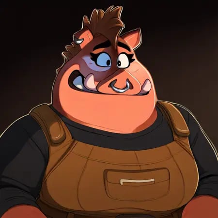 PT(character),  warthog,  anthro by user_720431629750874608 on Tensor.Art