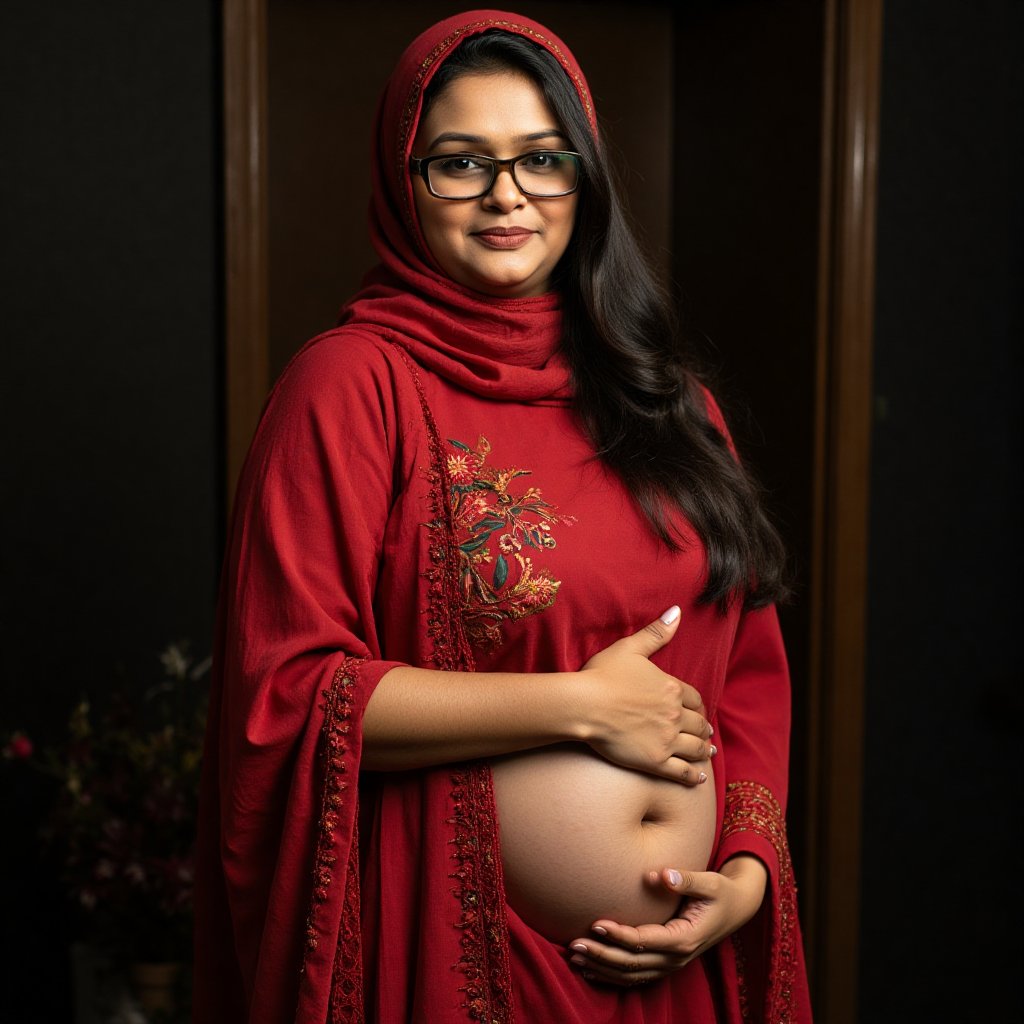 hijab covered her surrouding head,  (((exposed_pussy))),  big breast by user_697976561474829418 on Tensor.Art