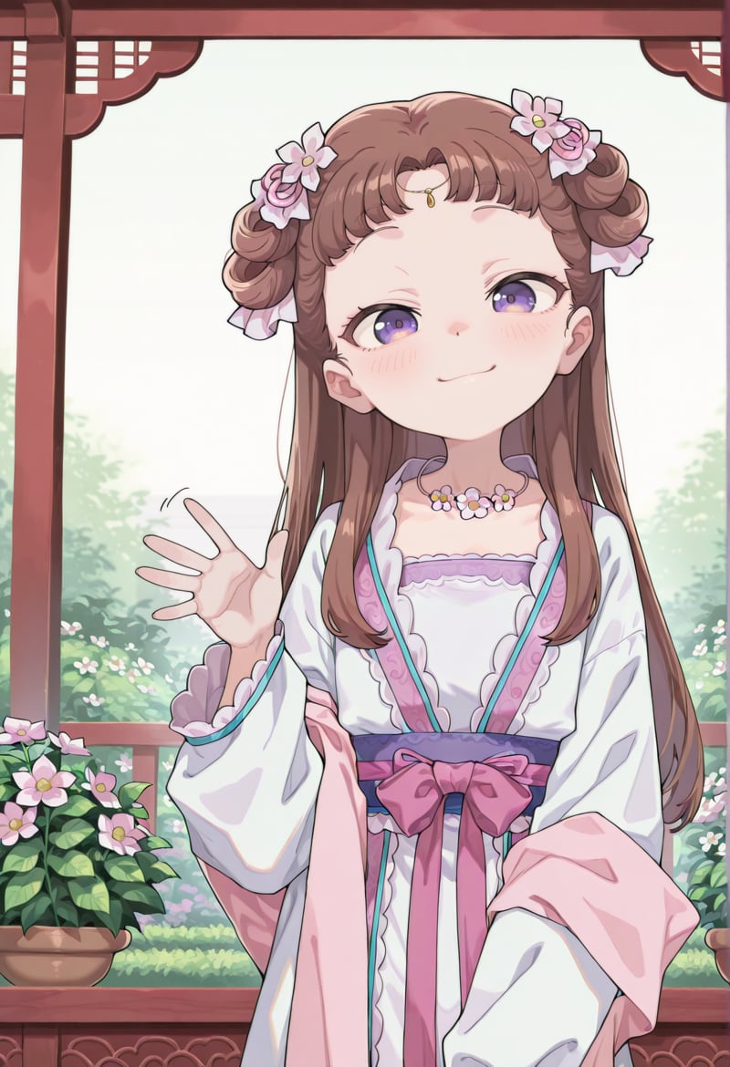 1girl,  brown hair,  purple eyes by Ttan on Tensor.Art