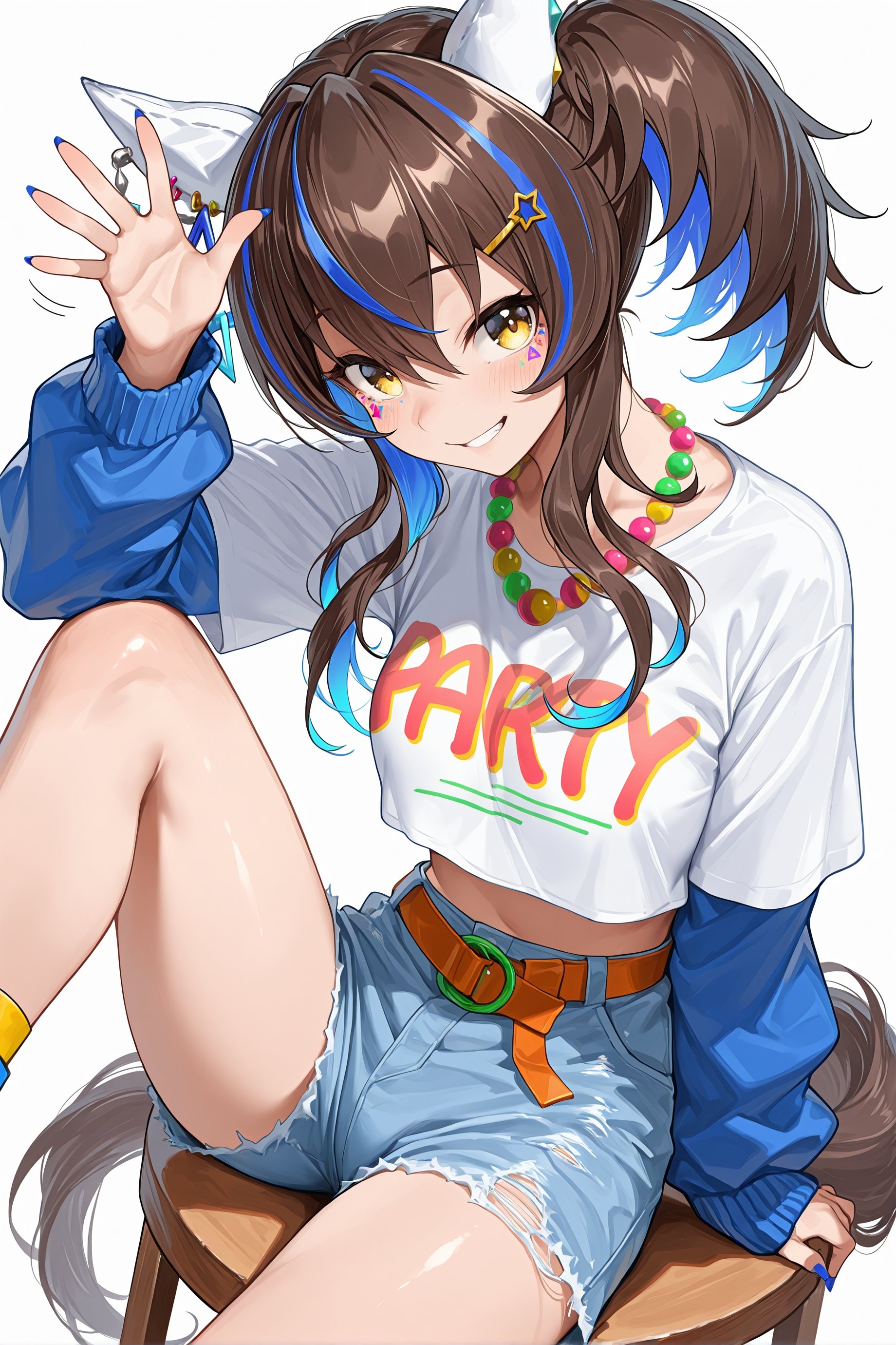 1girl,  solo,  daitaku helios \(casual\) \(umamusume\) by Min on Tensor.Art