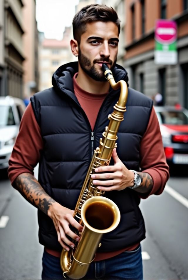 Maluma ,  playing pipe by HottiesnHotties on Tensor.Art