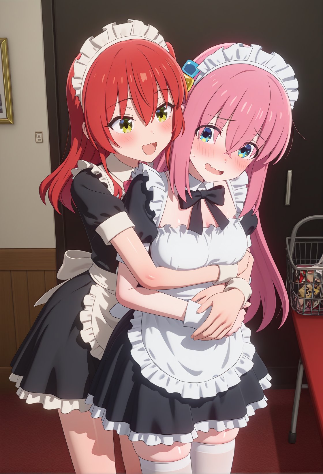 2girls,  gotoh hitori,  kita ikuyo by 0yg_tryck on Tensor.Art