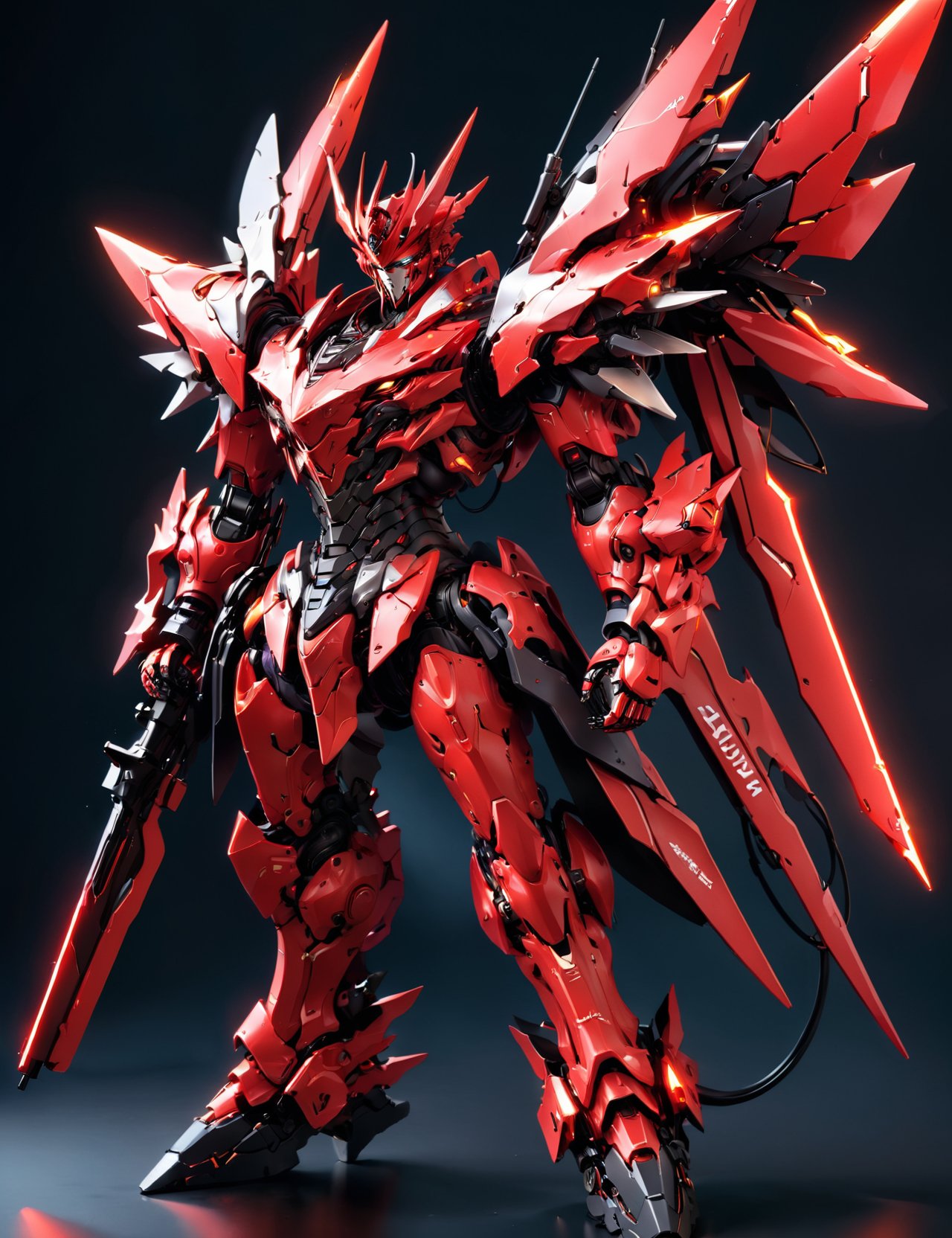 mecha warships,  red devil mecha,  Demon mecha warrior by 纳兰芸诗是阿芙蕾娅 on Tensor.Art