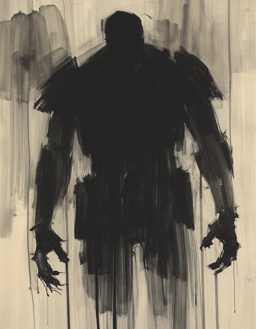 z_ashley_wood,  A monstrous creature made of shadows and ink,  undefined shape by inknoir on Tensor.Art