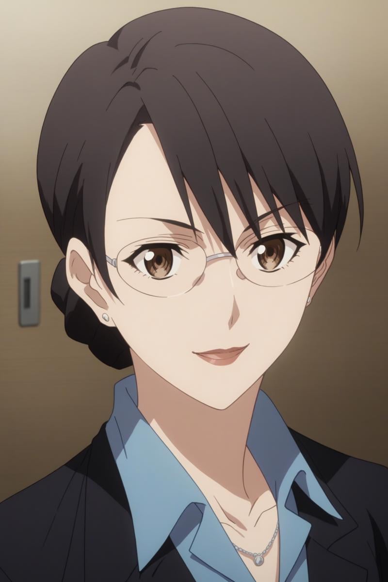 aki kikuchihara,  black hair,  short hair by Ttan on Tensor.Art