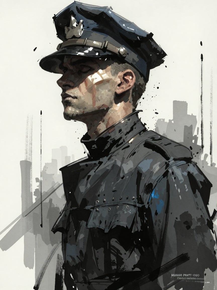 Bradhamel art style. In this arresting cinematic portrait,  we are drawn into an intimate,  shadow-laced moment of stillne...