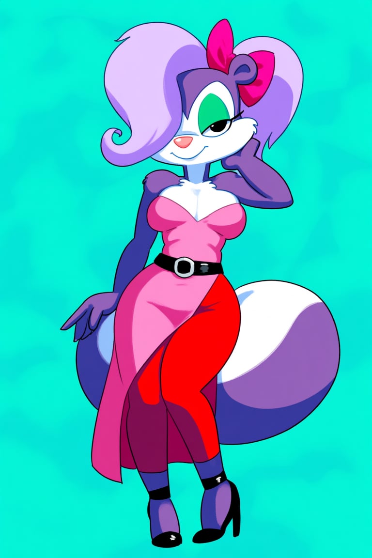 1girl,  fifi la fume,  tiny toon adventures by FinisherStrike on Tensor.Art