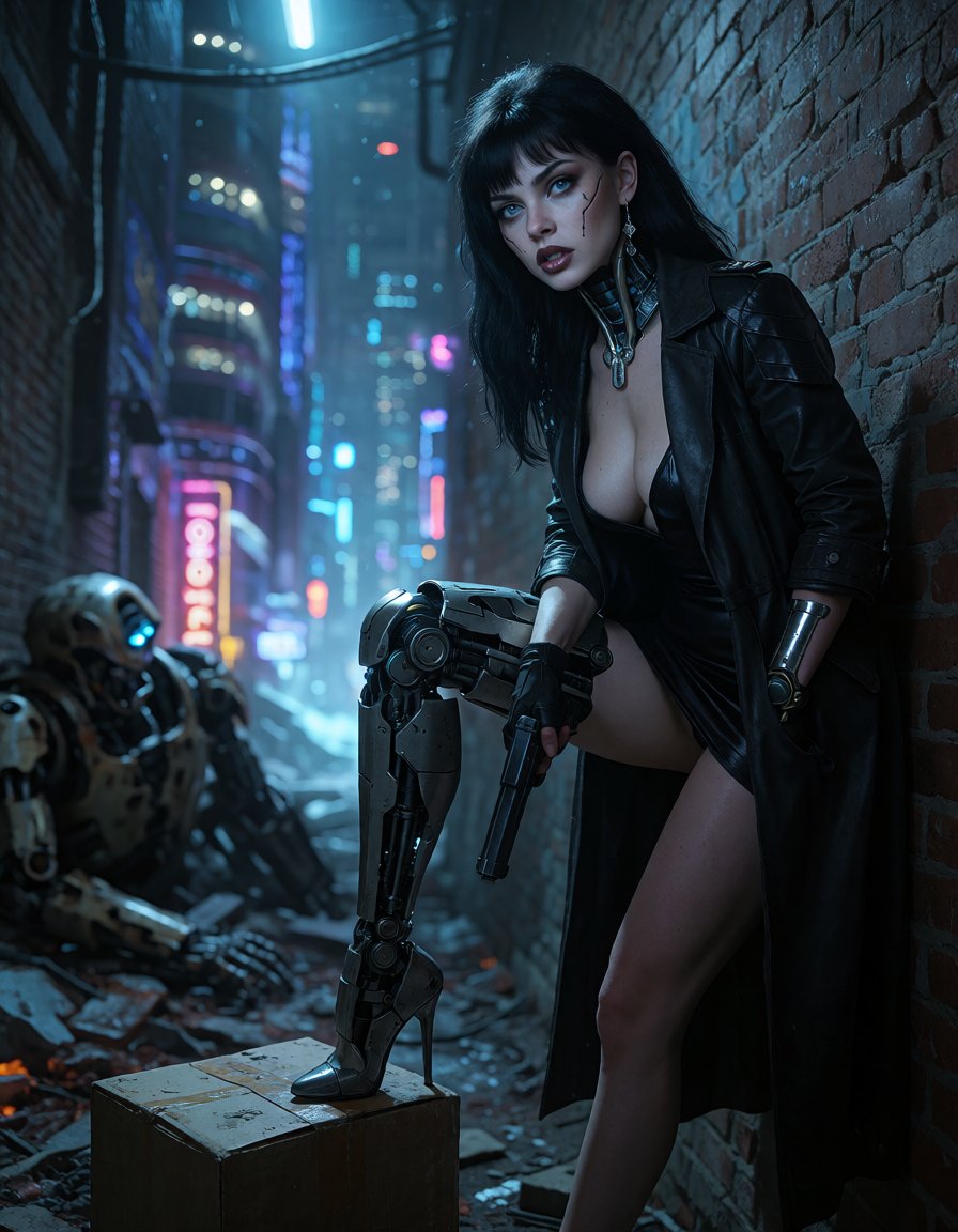 cyberpunk setting,  sci fi,  neon lighting by Electric Dreams on Tensor.Art