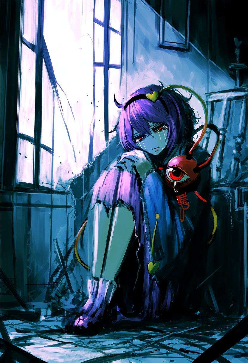 @violence kumahina. 1girl,  Komeiji Satori,  touhou by DuglasKele on Tensor.Art
