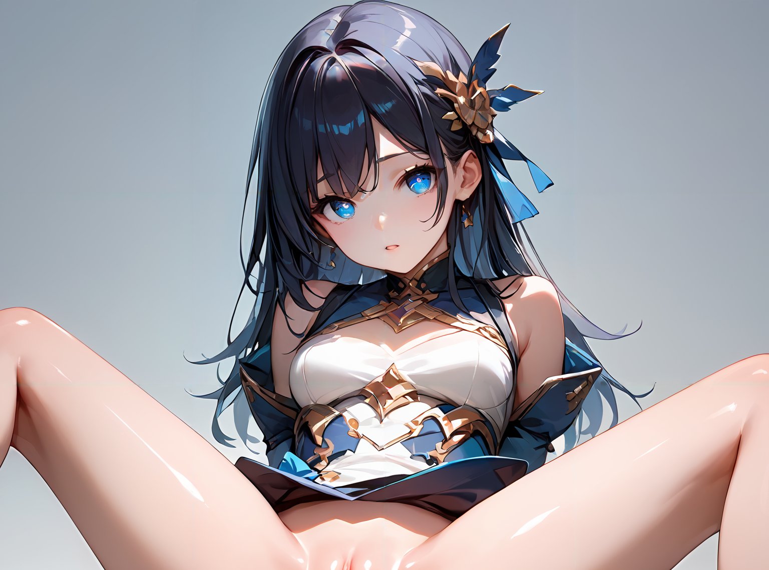 score_9, score_8_up, score_7_up,source_anime, high res image,masterpiece,best quality, girl,cute face,clear skin,shiny hair,ultra detailed eyes,simple background,  <lora:sanran_Pony_V1.0:1.2> egg laying, pussy, spread legs