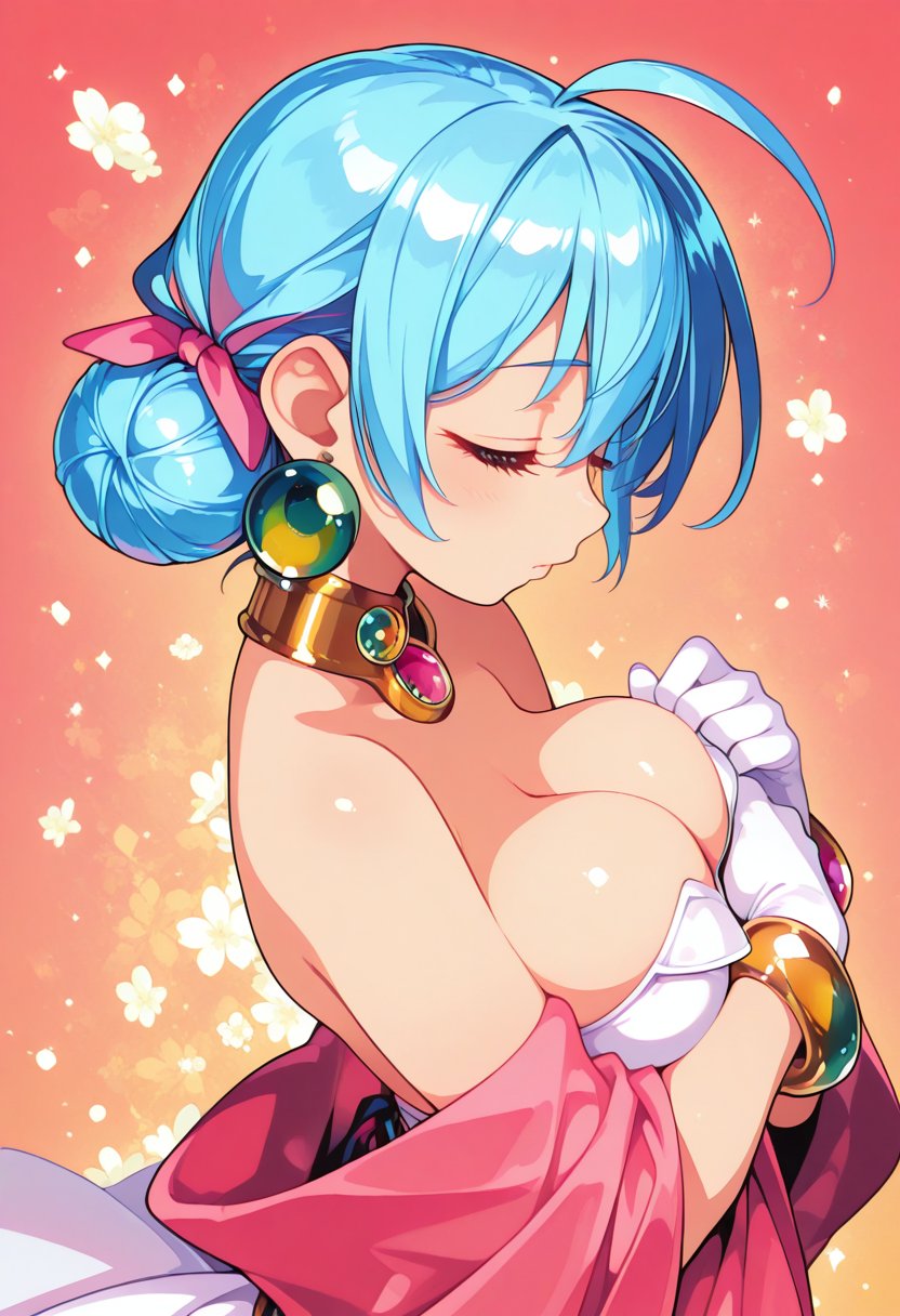 doramu,  1girl,  blue hair by EroBytes on Tensor.Art