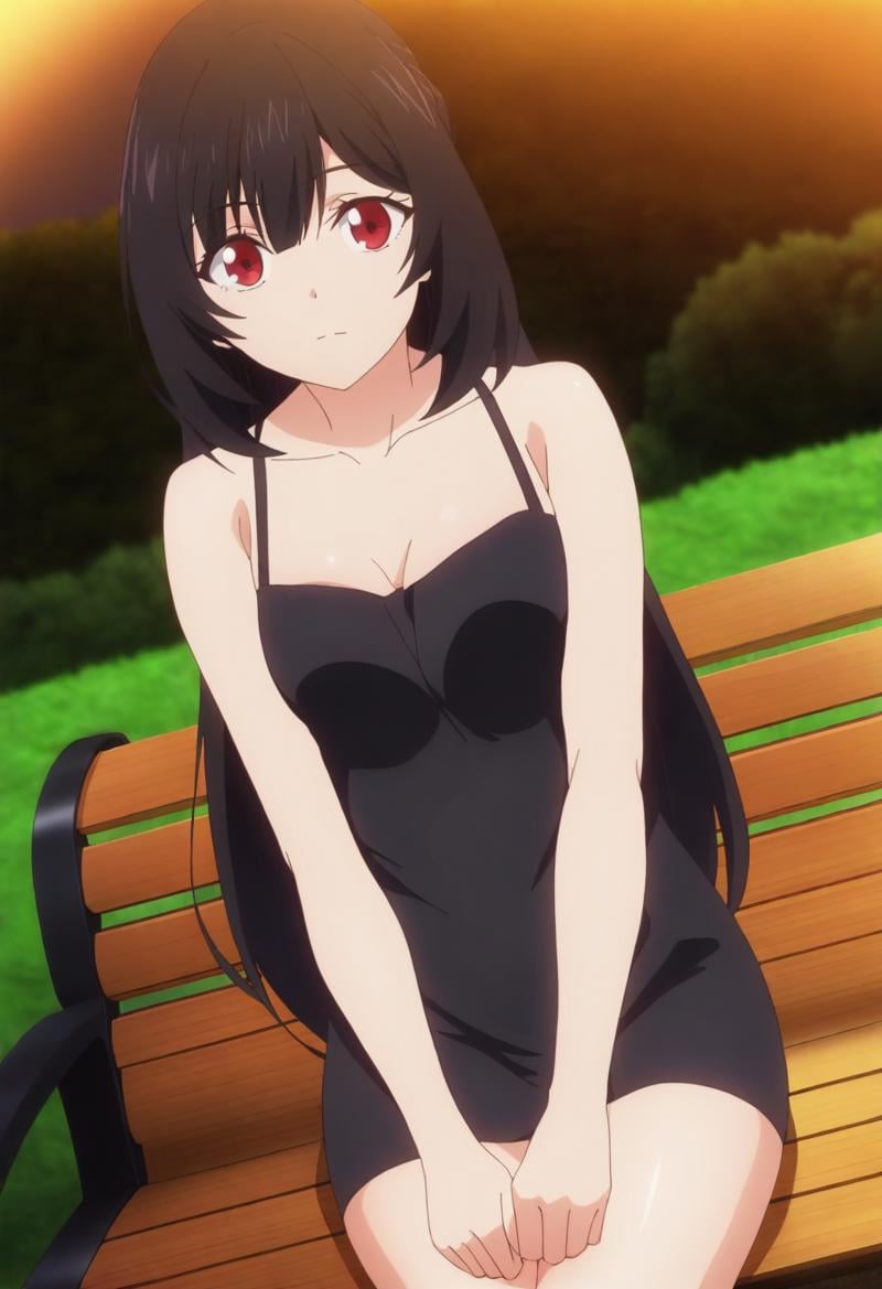 sysdeep_karen,  black hair,  red eyes by Ttan on Tensor.Art