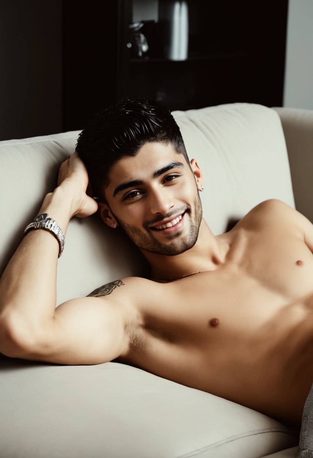 Zayn Malik a man ,  side view,  full body view by HottiesnHotties on Tensor.Art