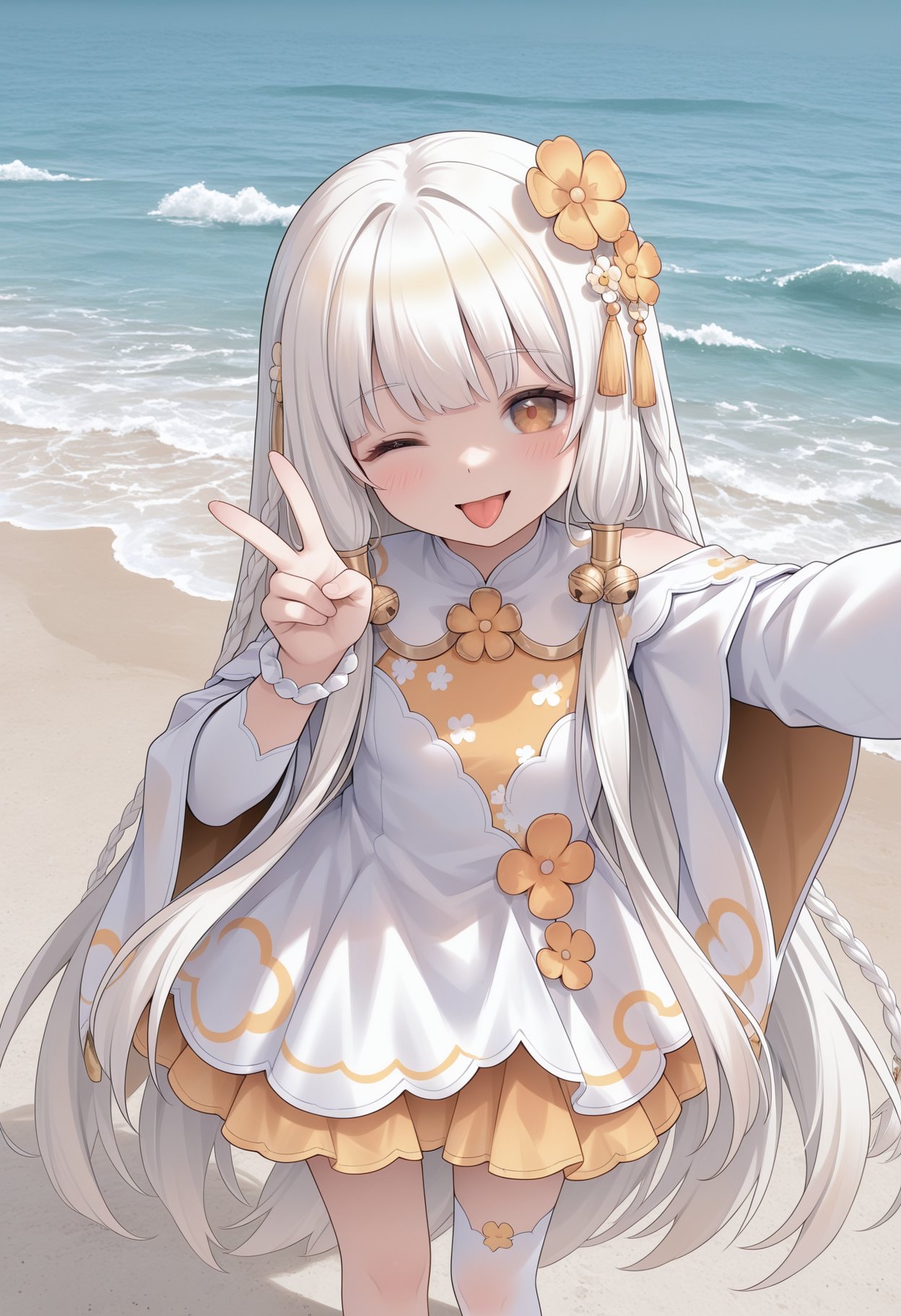 1girl,  ju-jccx,  white hair by noiloiy on Tensor.Art