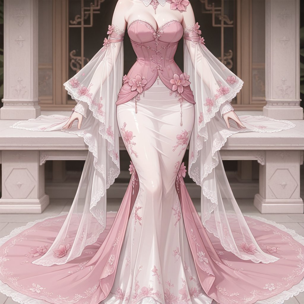 pfdress ,  pink flower,  dress flower by miaomiao on Tensor.Art