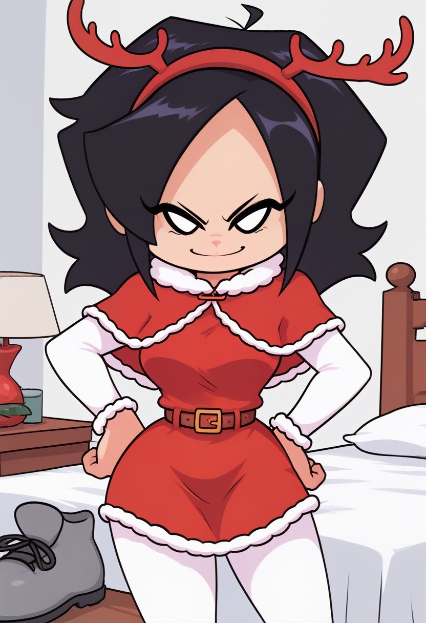 ChristmasNenePony,  1girl,  black hair by user_iori_rodri on Tensor.Art