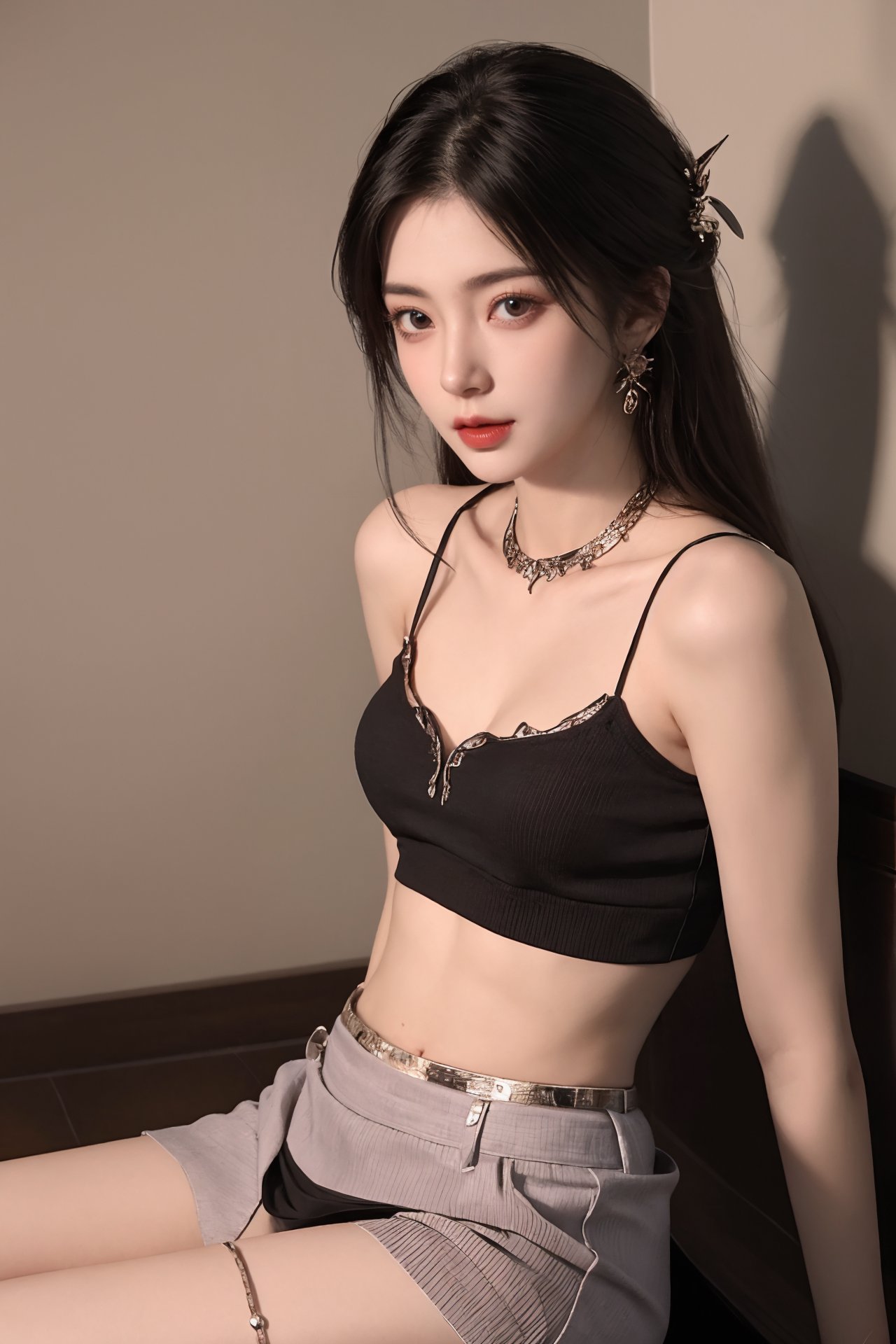 1girl,  black hair,  breasts by 智绘ai on Tensor.Art