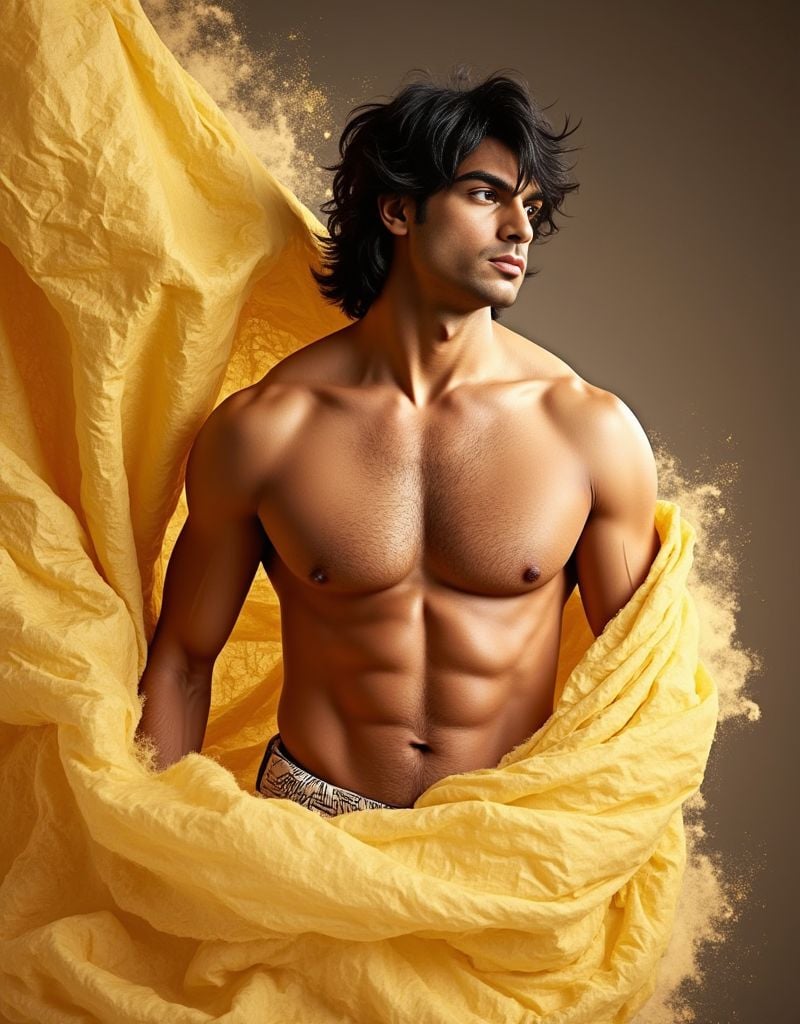 Neeraj Chopra ,  shirtless ,  3d rendering for a realistic by HottiesnHotties on Tensor.Art