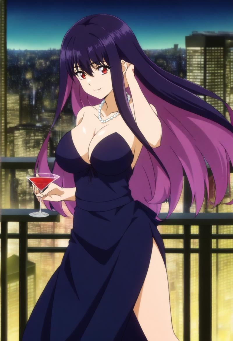 sysdeep_yidhra,  long hair,  dark purple hair by Ttan on Tensor.Art