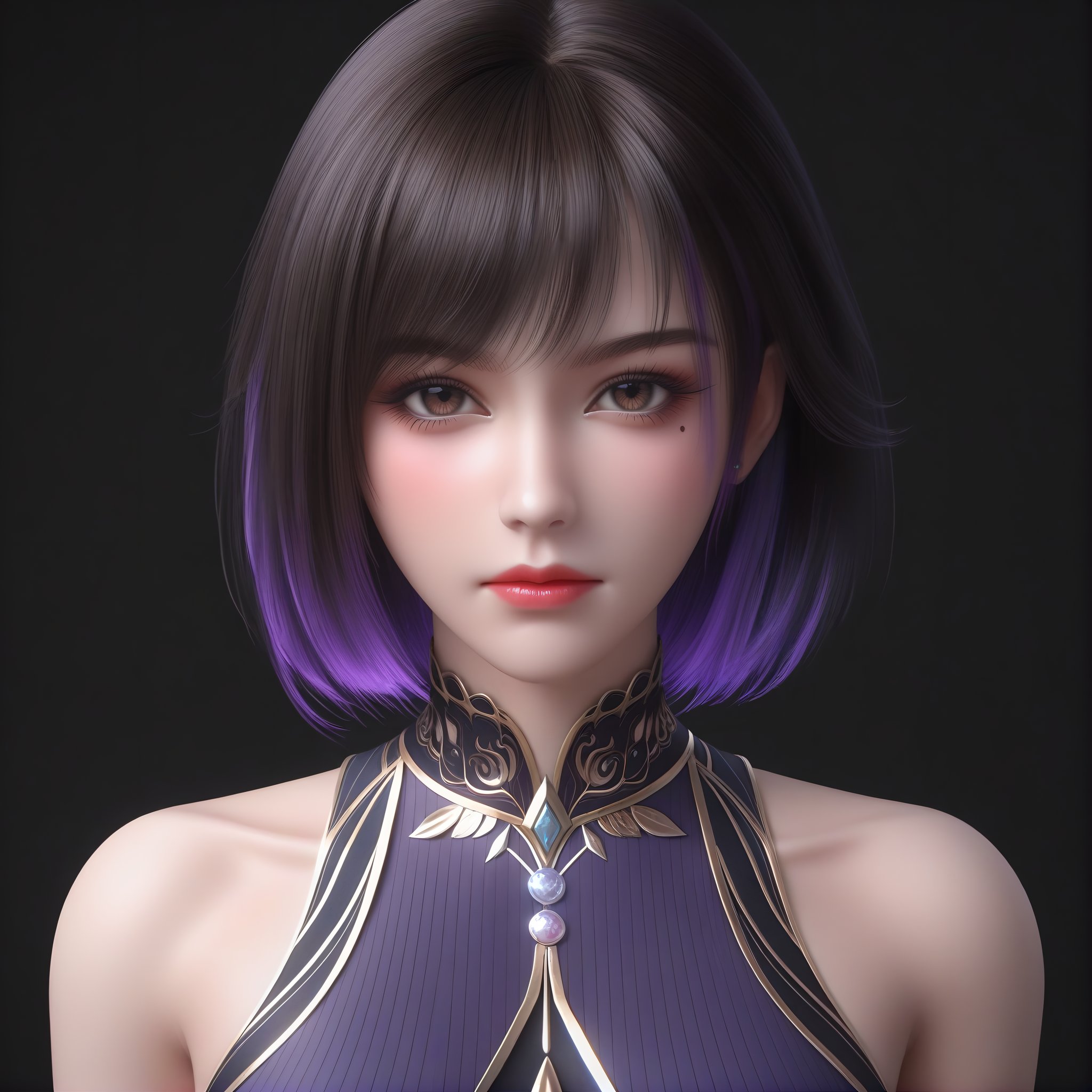 looking at viewer,  front view,  collarbone by 誠 on Tensor.Art