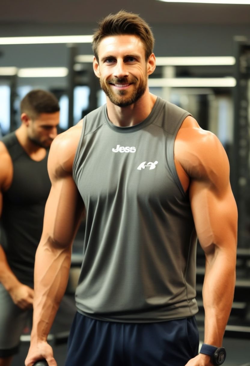4k,  Lionel Messi a man in the gym,  sweaty by HottiesnHotties on Tensor.Art