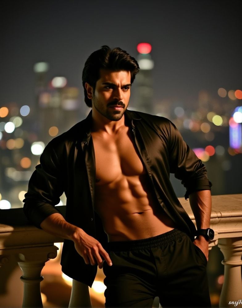 Dark Moody Atmosphere,  ram charan ,  direct eye contact by HottiesnHotties on Tensor.Art