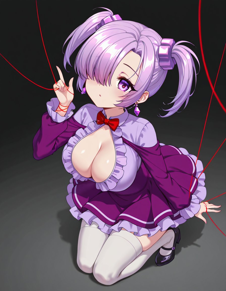 Pure_Dark,  purple hair,  purple eyes by Mandatarius_403 on Tensor.Art