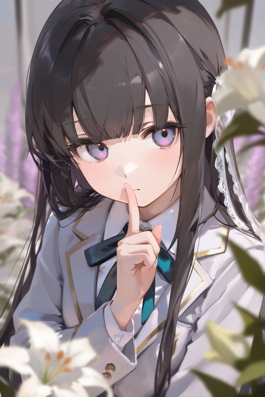 1girl,  solo,  white lily by Light01 on Tensor.Art