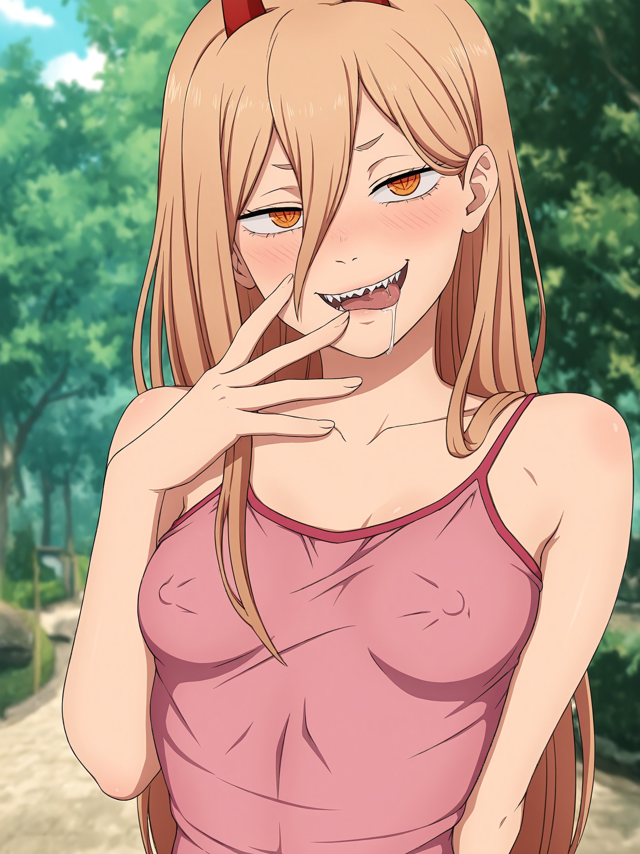 power \(chainsaw man\),  upper body,  drooling by Uc tilafish  on Tensor.Art
