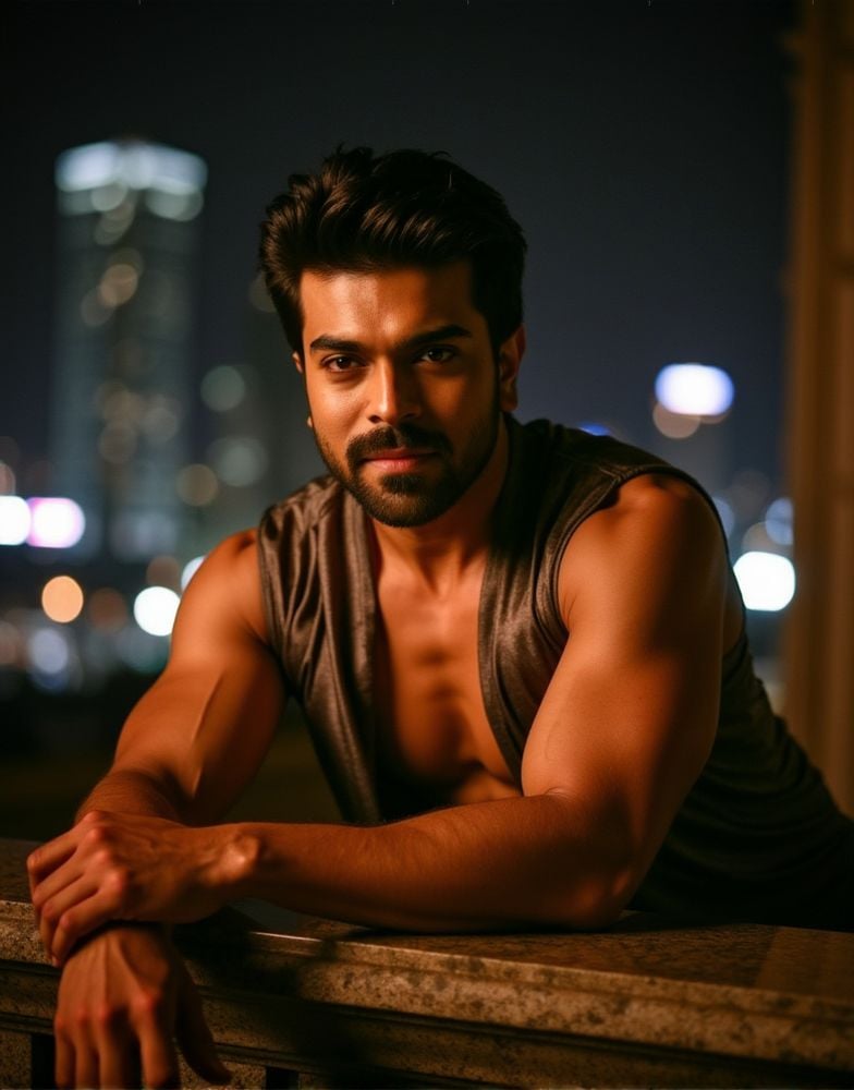 Dark Moody Atmosphere,  ram charan ,  direct eye contact by HottiesnHotties on Tensor.Art