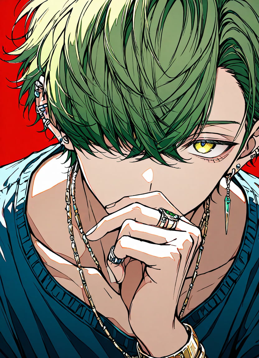 jewelry,  1boy,  solo by Rin_x0 on Tensor.Art