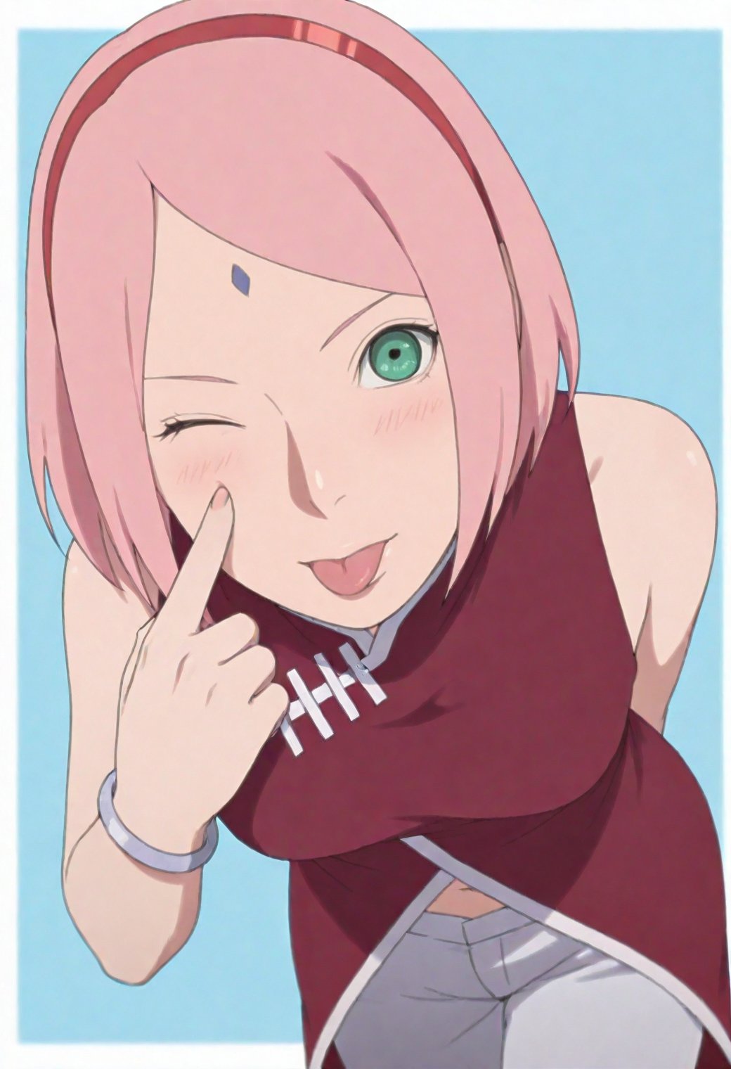 BREAK haruno sakura,  pink hair,  green eyes by user_787576927958550898 on Tensor.Art