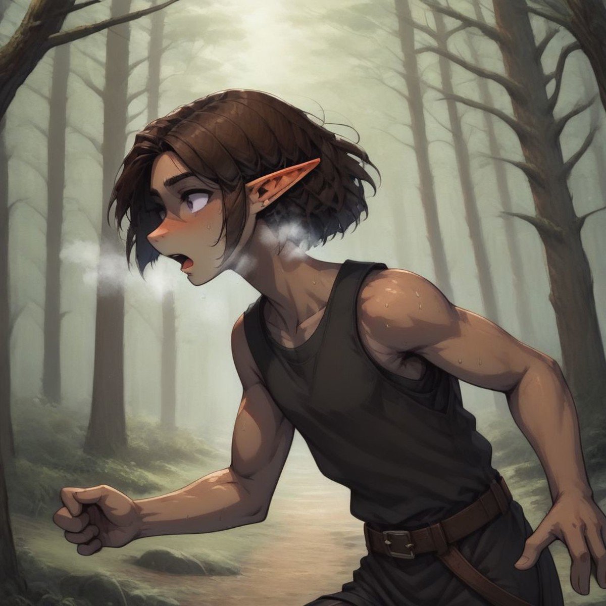 Lapanya,  1 person,  pointy ears by KitsuneGirl on Tensor.Art