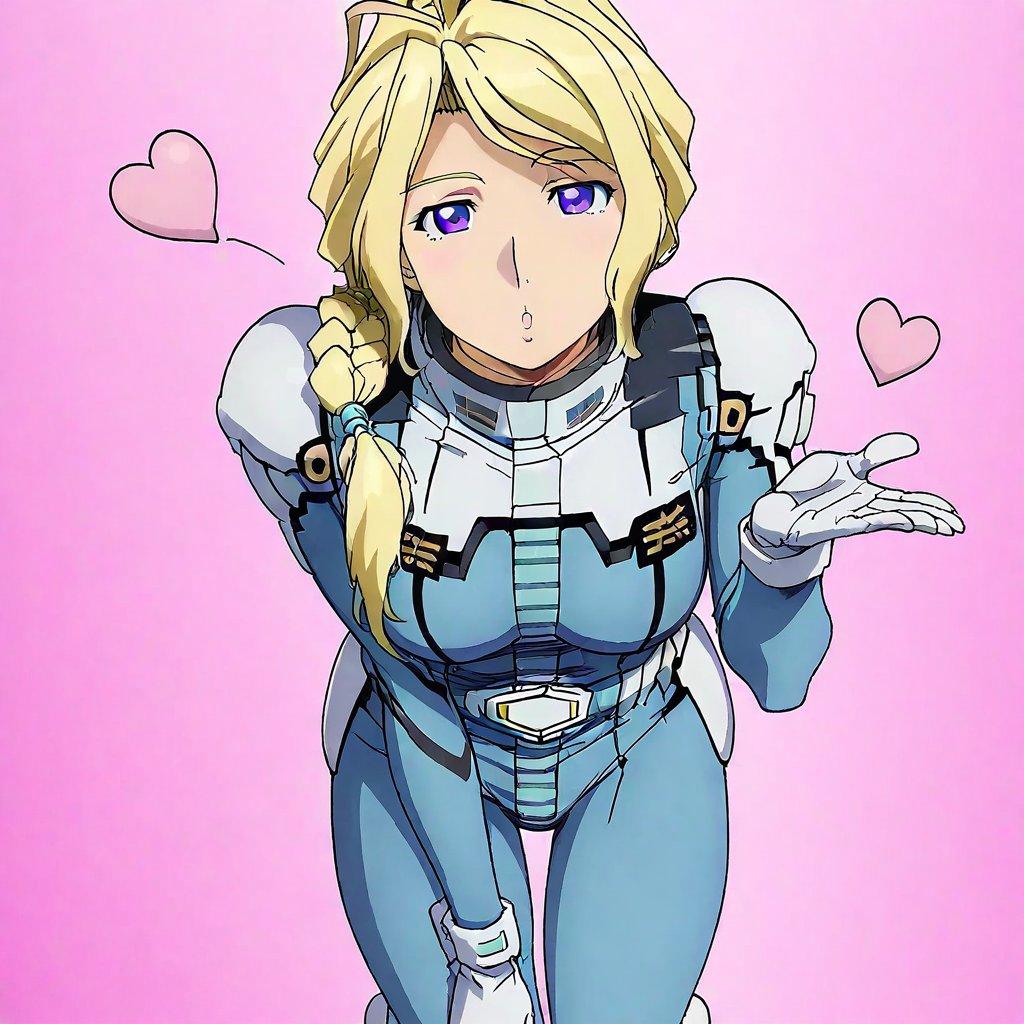 chloe croce \(gundam\),  blonde hair,  long hair by APC163 on Tensor.Art